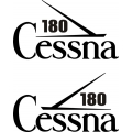 Cessna 180 Aircraft Tail Decal,Stickers!