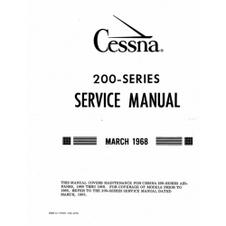 Cessna 200 Series 1966 thru 1968 Service Manual 1968