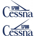 Cessna 170B Aircraft Tail Decal,Stickers!
