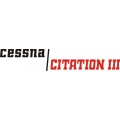 Cessna Citation III Aircraft Decal,Logo 2''h x 15 5/8''w!