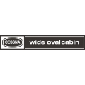 Cessna Wide Oval Cabin Placards Aircraft Logo,Decals!