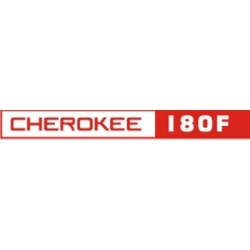 Piper Cherokee 180 F Aircraft Decal,Sticker 1 1/2''high x 12''wide!