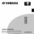 Yamaha F50 T50 F60 T60 F70 Motorcycle 6C1-28199-3C-EO Owner's Manual 2013