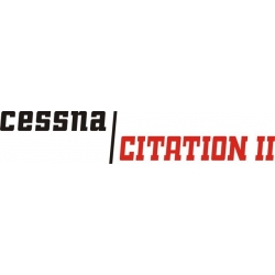 Cessna Citation II Aircraft Decal,Logo 2''h x 15 1/4''w!