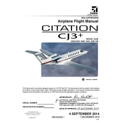 Cessna Citation CJ3+ Model 525B (525-0057 and -0451 and ON) FAA Approved Airplane Flight Manual 525BFMA-01