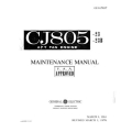 GE CJ805 AFT Engine Maintenance Manual GE1-67837