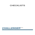 Challenger 650 Checklist