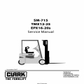 Clark SM-715 Forklift TMX12-25 EPX16-20s Service Manual 2007
