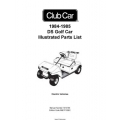 Club Car 1984-1985 DS Golf Car Illustrated Parts List 1013165
