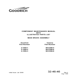 Goodrich Component Maintenance Manual with Illustrated Parts List 32-46-46