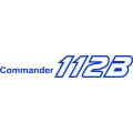 Rockwell Commander 112B Decal 3" high by 16.5" wide!