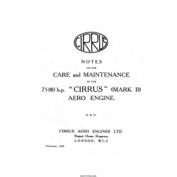 Cirrus Mark II Aero Engine Care and Maintenance