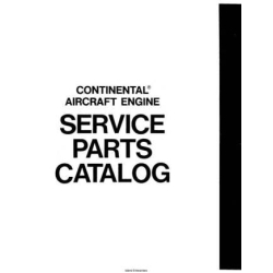 CONTINENTAL C75, C85, C90  and O-200 SERVICE PARTS CATALOG 1975