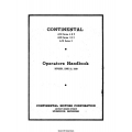 Continental A50, A65 and A75 Series Operators Handbook 1939