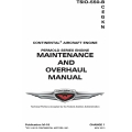 Continental  TSIO-550-B,C,E,G,K,N Permold Series Engine Maintenance Manual and Overhaul Manual M-18_v2013