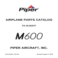 Piper PA-46-600TP M600 Parts Catalog Manual 767-616_v2023