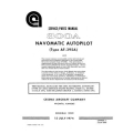 Cessna 300A Navomatic Autopilot Avionics (Type AF-395A) Service/Parts Manual D4554-13