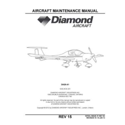 Diamond Aircraft DA20-A1 Maintenance Manual DA-201