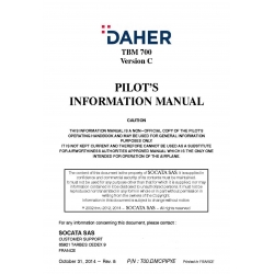 Daher TBM-700 Versions C Pilot's Information Manual T00.DMCPIPYE
