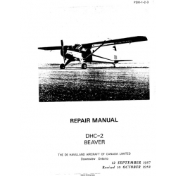 de Havilland Beaver DHC-2 Repair Manual 1957-1958