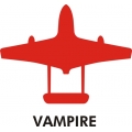 De Havilland Vampire Aircraft Logo,Decals!