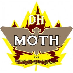 De Havilland Moth Aircraft Logo,Decals!