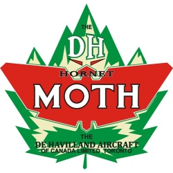 De Havilland Hornet Moth Aircraft Logo,Decal/Sticker 11''h x 11.5''w!