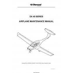 Diamond DA-40 Series Airplane Maintenance Manual 6.02.01