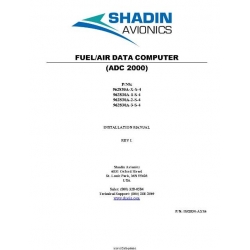 Shadin ADC 2000 Fuel/Air Data Installation Manual IM2830-AXS4