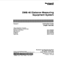 Rockwell Collins DME-40 Distance Measuring Equipment System Instruction Book 523-0770174-00411A
