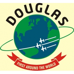 Douglas Aircraft Decal/Sticker 9 1/4''Diameter! Full Color! 