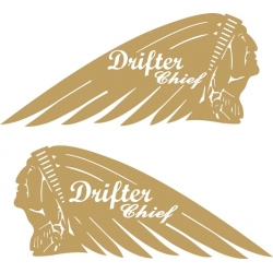 Drifter Chief Motorcycle Logo,Decals