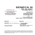Piper Seneca III PA-34-220T Pilots Operating Handbook and Flight Manual VB-1257