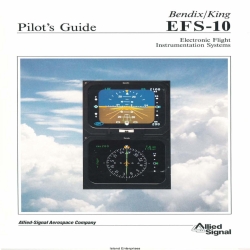 Bendix King EFS-10 Electronic Flight Instrumentation Systems Pilot's Guide