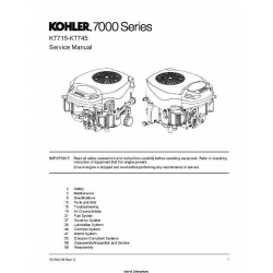 Kohler KT715-KT745 7000 Series Service Manual 32 690 03 Rev. C