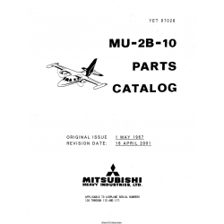 Mitsubishi MU-2B-10 Parts Catalog YET67028
