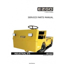 Ezgo Industrial 875 36V Personnel Carrier Service Parts Manual (2005-2006) 601027