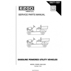 Ezgo Gasoline Powered Utility Vehicles Service Parts Manual (2000-2001) 28571-G01