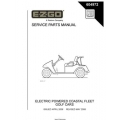 Ezgo Electric Powered Coastal Fleet Golf Cars Service Parts Manual (2006-2008) 604972