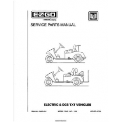 Ezgo Electric and DCS TXT Vehicles Service Parts Manual (1997-1998) 28405-G01