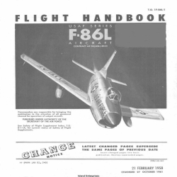 North American F-86L USAF Series Aircraft T.O. 1F-86L-1 Flight Handbook 1958-1961