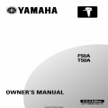 Yamaha F50A T50A Owner's Manual LIT-18626-04-72 2001