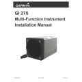 Garmin GI 275 Multi-Function Instrument Installation Manual 190-02246-00