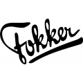 Fokker Aircraft Decal/Vinyl Sticker 12" wide by 7" high!(2)