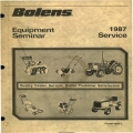 Bolens Equipment Seminar Service 1987 Form 4083-1