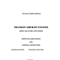 Franklin 6A8-215-B8F & B9F Engines Inspection, Maintenance and Overhaul Instructions