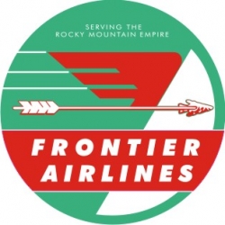 Frontier Airlines Aircraft Decal/Sticker 6''round!