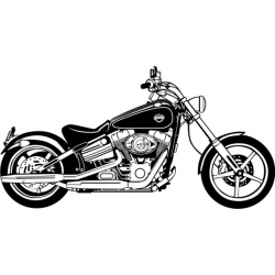 FXCVC Softail Motorcycle Decal/Sticker 12" wide