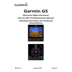 Garmin G5 Electronic Flight Instrument Part 23 AML STC Maintenance Manual 190-01112-11_v20