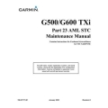 Garmin G500/G600 TXi Part 23 AML STC Maintenance Manual 190-01717-B1_v2023